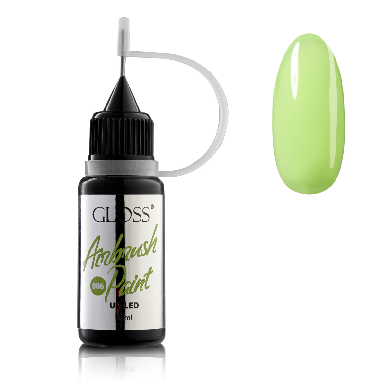 GLOSS Airbrush Paint 006 (lime green), 12 ml